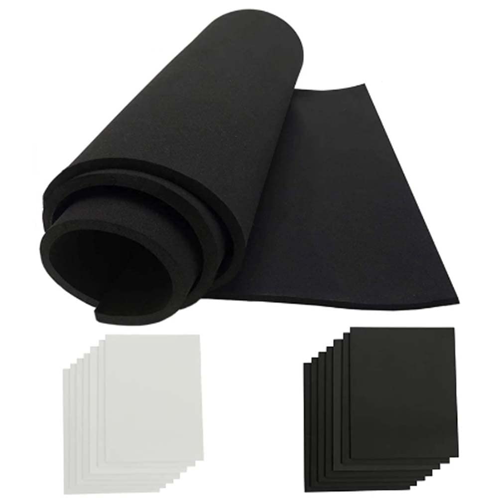 Eva-Schaumstoffplatten 50 x 100 cm for Cosplay-Bastelarbeiten, schallabsorbierender DIY-Schaumstoff, 1 Stück(White,T7mm)