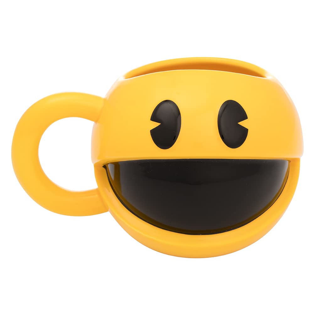 Vandor 56094 PAC-Man 16 oz. Sculpted Ceramic Mug