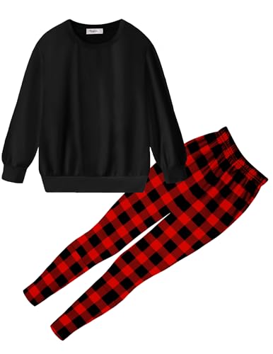 Arshiner Toddler Girls Clothes 2Pcs Graphic Pullover Sweatshirts Patchwork Leggings Pants Fall Winter Outfit Tracksuits 1-6