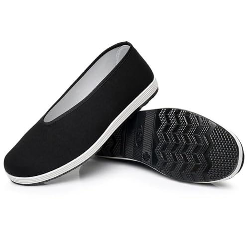 Beijing Cloth Shoes for Men Lightweight Anti-Slip Soft Bottom Breathable Slip-On Casual Shoes