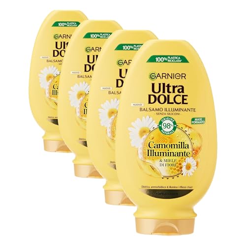Baume Garnier camomille miel pour hydrater et illuminer les cheveux blonds