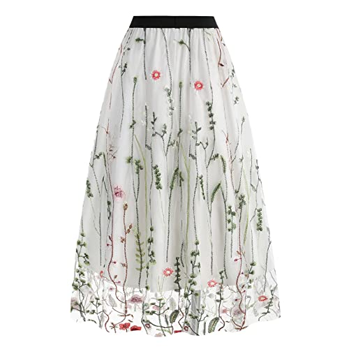 Amazon.com: Women's Retro 50s Vintage 1950s Floral Tulle