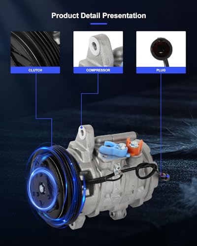 Image of ECCPP A /C Compressor with Clutch Fit for Chevrolet Tracker for Suzuki Vitara 1.6L 1999-2002 AC Compressor