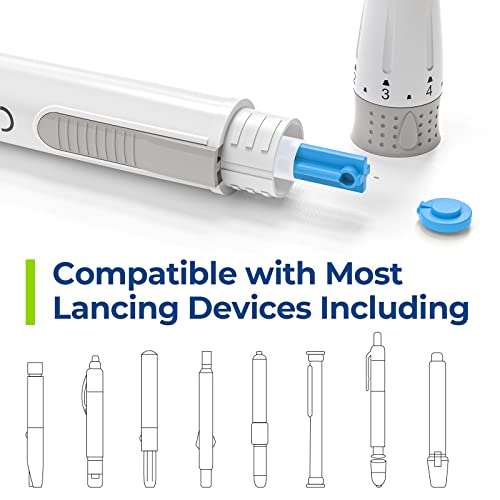 Auvon Blood Lancets, 30 Gauge 300 Twist Top Diabetic Lancets For Blood Testing With Less Pain Design, Glucose Lancets Fit Most Standard Lancing Devices For Blood Sugar Kit #TOP3