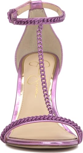 Image of Jessica Simpson Women's Qiven T-Strap High Heel Sandal with Chain Detail