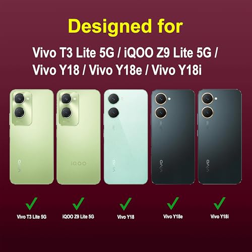 Image of Zapcase Back Case Cover for Vivo T3 Lite 5G | Compatible for Vivo T3 Lite 5G Back Cover | Liquid Silicon Magic Case with Camera Protection | Plum