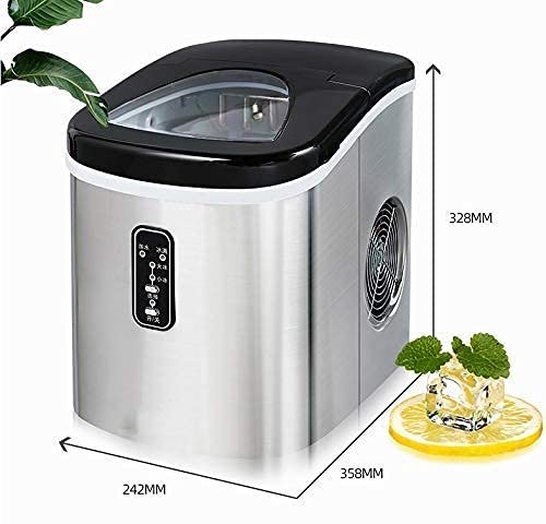 MHGD Eismaschine|Eismaschine| Kommerzieller vertikaler Eisbereiter aus Edelstahl, 200 lbs/24 Stunden, silberfarbener… – Bild 6