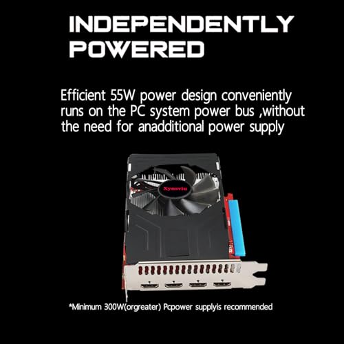 Image of Radeon RX560 4G Graphics Card, with 4 HDMI 4 Monitor Graphics Card,Computer PC GPU GDDR5 128 Bit DirectX 12 PCI Express X16 3.0, 4 Port Video Cards (AMD RX560 4G 4HDMI)