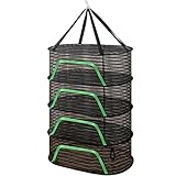 szdianhai Mehrstöckigen Trockennetz,mit Haken Netzgestell zum von Sonnentrocknung Kleidung Kräutern Blumen und Pasta (schwarz , 60x40x80cm)