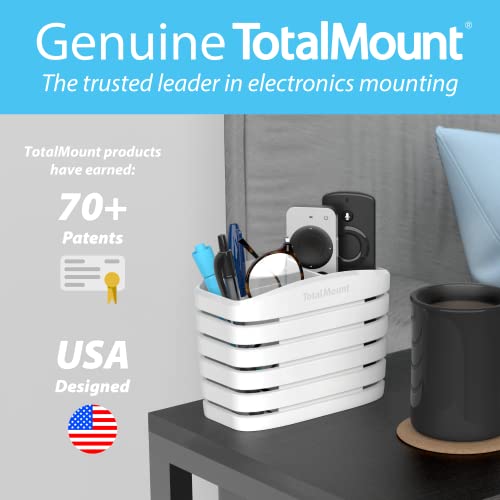 Support de télécommande TotalMount Medium Blanc - Rangement stable 3 appareils