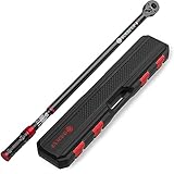 SUERCUP Torque Wrench 3/4-inch, Dual-Direction Adjustable 48 Tooth 100-700ft.lb/135.5-948.5Nm, Drive Click Torque Wrench with Buckle for Car, Truck Maintenance and Product Assembly