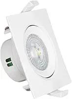 Kit 10 Spot Quadrado 5W Led Direcionável de Embutir 6500k