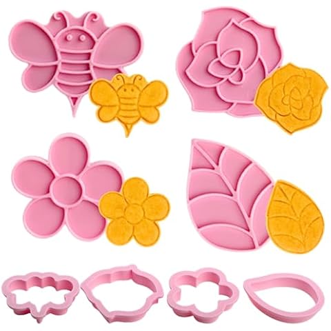 Orapink 4-Piece Flower Cookie Cutter Set Cover