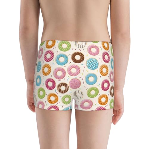 Boys' Cotton Boxer Brief Soft Underwear-Colorful Donuts3