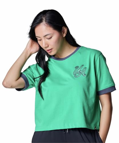 [A_[A[}[] UA HW Graphic TEE Q1 Tidal Green M