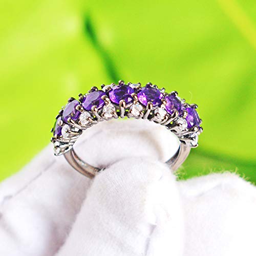 Bijoux améthyste argent 925 le cadeau mixte parfait - 5