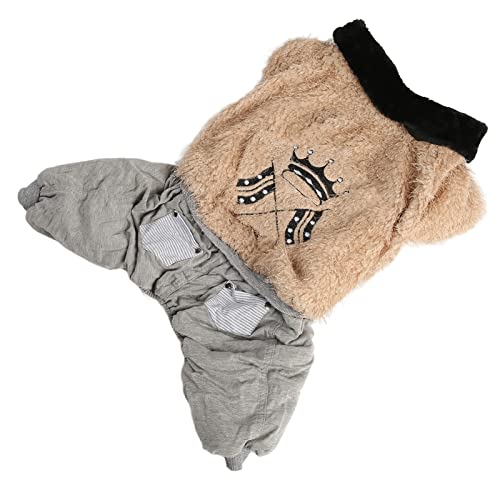 Vêtements chauds en peluche pour chiens en patchwork haut de gamme - 7