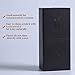 Makeup Brush Holder Organizer-Professional Travelling Brushes Case with Magnitic -PU Leather Rectangle box Large Capacity Storage bags for Pen Pencils Brushes Countertop Display Container (PU Black)