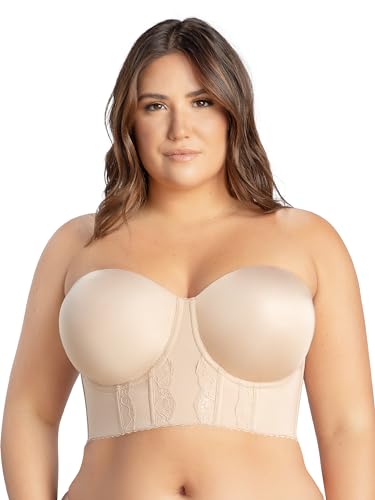 Image of PARFAIT Elissa P50116 Women's Full Bust and Full Figure Strapless Longline Bra