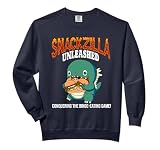 Snackzilla Unleashed Conquering The Binge-eating Game Comfort Colors Adult Sweatshirt