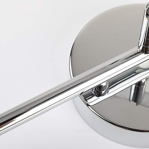 Joosenhouse LED Vanity Lights 3-Lights, Wall Sconces Bath Light for Mirror in Home Bathroom Up Down Vanity Wall Lighting Fixtures 21.26" Inches Long Chrome 4000K