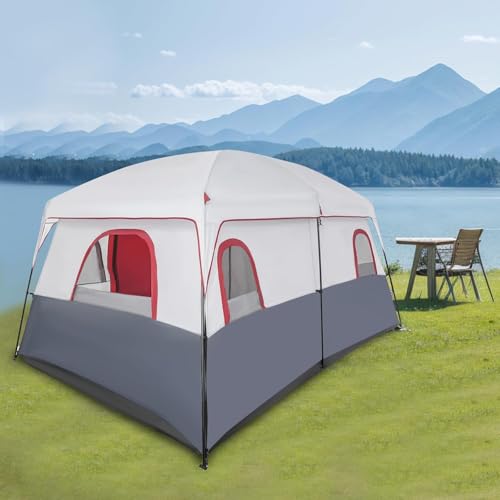 Carpa para camping exterior 8-12 personas 2 habitaciones miniatura 5