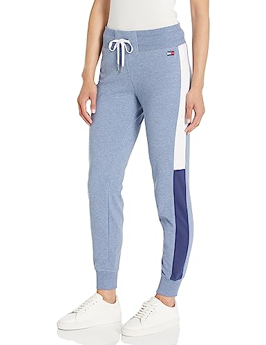 Tommy Hilfiger Womens Color Block Side Strip Tapered Jogger Sweatpants