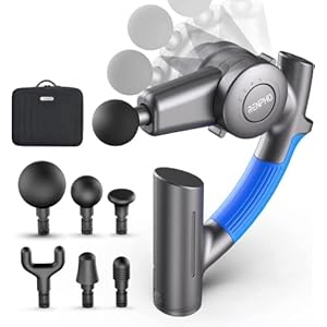 RENPHO R4 Massage Gun with Adjustable Arm, Deep Tissue Massager Gun Massage Back, Percussion Muscle Massage Gun for Athletes, Portable Electric Sport Massager, FSA and HSA Eligible