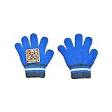 [株式会社トモクニ] キャラクター 手袋 女の子 男の子 5本指 子供 キッズ 日本製 防寒 保温 グローブ 冬 5歳 6歳 7歳 キッズ・フリーサイズ D18・マリオBL