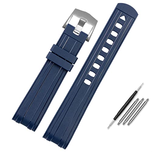 Bracelet silicone étanche 22mm 20mm pour montre sport type Planet Ocean 007