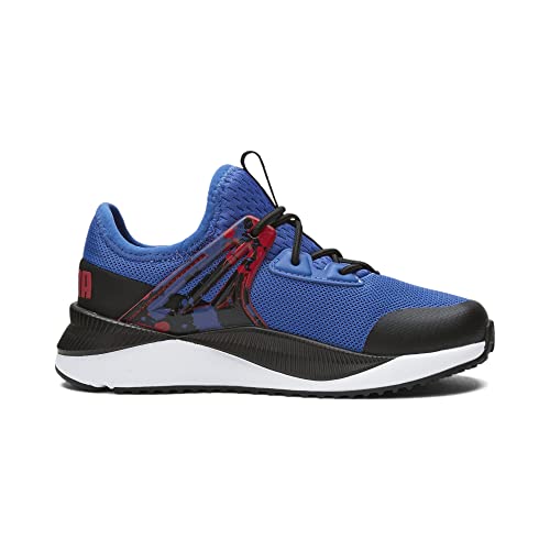 Puma Pacer Future Sneaker, Victoria Blue Black-High Risk Red, 5.5 US Unisex Big Kid3