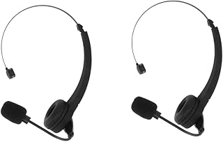 2 Peças Fone De Ouvido Microfone Sem Fio Microfone Heaphones Fone De Ouvido Sem Fio Para Computador Microfone Fone De Ouvido Para Alto-Falante Microfone Gancho Microfone Montado