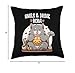 Funny Cat Smile Enjoying Bubble Tea Smile and Drink Boba Bliss Funny Fat Cat Enjoying Bubble Tea Throw Pillow, 18x18, Multicolor