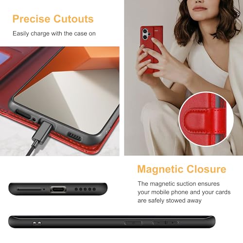 Coque Xiaomi Redmi Note 13 Pro Plus 5G Kuafcase Etui Rouge
