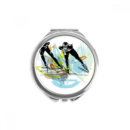 Miroir maquillage patinage de vitesse pour rester impeccable au sport
