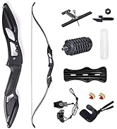 56inch Takedown Recurve Bow Archery Hunting Bow 30-50lbs Archery Bow Set Aluminum Alloy Riser Adu...