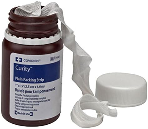 Kendall Plain Packing Strip 1"X 5 Yards Sterile - Model 7633