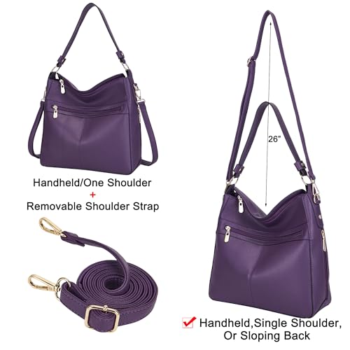 Image of Women Large Crossbody Bags Ladies Satchel Shoulder Handbags Purse and Wallet Set for Women Totes Hobo Purses