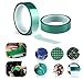 TOUSEN 0.05 ×10mm × 108FT PET High-Temperature Green Tape – Heat Transfer Tape for Heat Sublimation Press Vinyl - Easy Peel-Off Residue-Free, Electronics, Automotive & Industrial Use