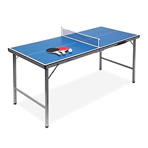 Relaxdays Midi Klappbare Tischtennisplatte mit Zubehör