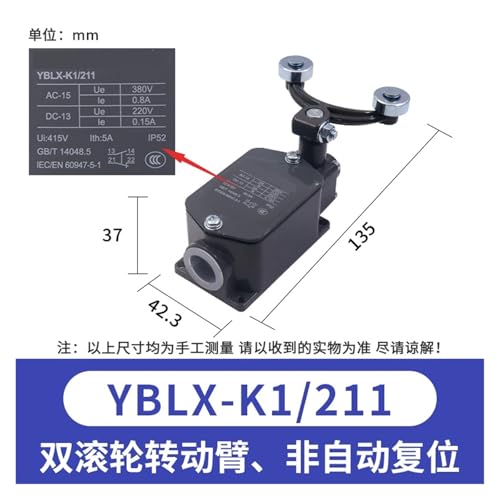 Interrupteur de voyage YBLX-K1 micro 311 limite 211 rouleau