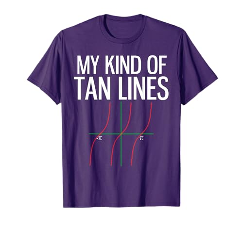 My Kind of Tan Lines Funny Math Pun Trigonometry T-shirt T-Shirt