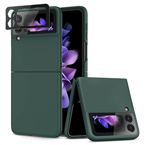 Maxdara Case for Samsung Galaxy Z Flip 3 Slim Phone Case Premium Thin Hard PC Case Stylish Shockproof Protective Cover Case for Samsung Galaxy Z Flip 3 5G (2021), Green