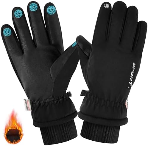 Winter Gloves, Waterproof Warm Touch Screen Gloves for Men Women ...