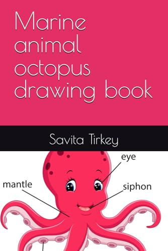 Marine animal octopus drawing book