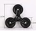 KiBcsLic 2X Foldable Shopping Cart Wheels Anti Slip Accessories Easily Install with Metal Bracket Black Stair Climber Wheels