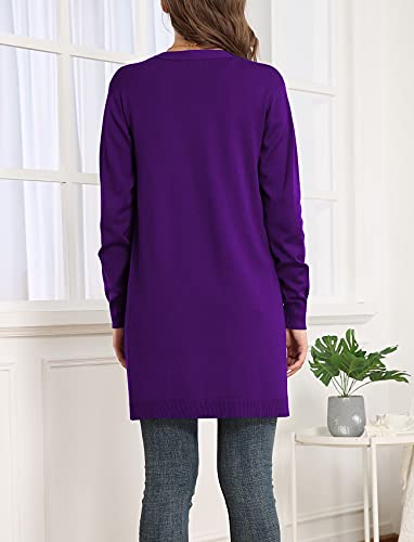 Image of VIISHOW Women's Classic Cardigans Long Sleeve Open Front Casual Knit Cardigan Sweaters Coat Soft Outwear