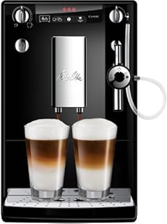 Melitta Bean to Cup Coffee Machine, SOLO & Perfect Milk Model E957-101, Automatic Cappuccino Maker, Black/Silver