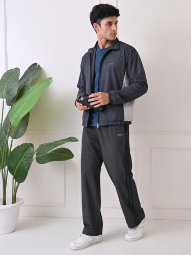 Image of FITINC Men's Sports Jacket | Regular Fit | Full Zip | Zipper Pockets | Jacket for Gym, Running, Cycling & Travel