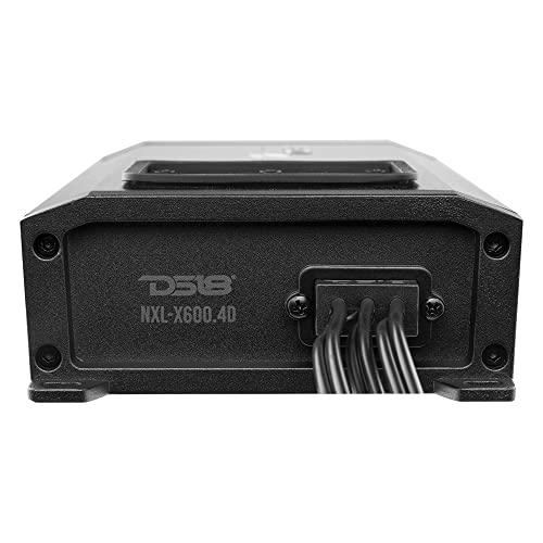 Ds18 Nxl-X600.4D 4-Channel Marine Amplifier - Compact Class D Full-Range Ip67 Waterproof Amp 4 Ohms 150X4 Rms 1600W Great For Boats, Motorsports, Motorcycles, And All Elements Applications #TOP6